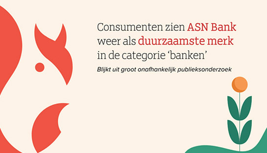 ASN Bank opnieuw de duurzaamste, maar concurrentie rukt op